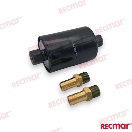 Filtro Gasolina + Connectores Mercruiser 864572, 35-864572