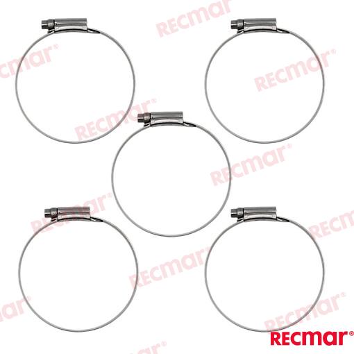 Abrazadera Inox SMO254 87-112 12mm (5) Recmar