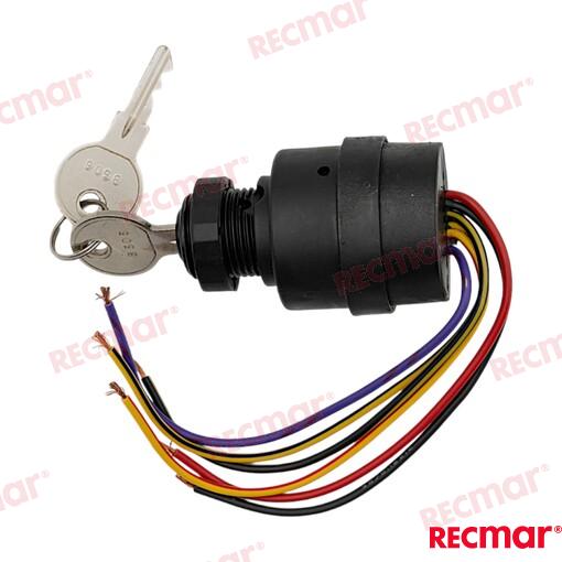 Llave Arranque 6T-3POS OMC (Ref. REC87-88107A5)