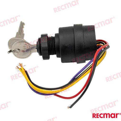 Llave Arranque 6T-3POS OMC (Ref. REC87-88107A5)