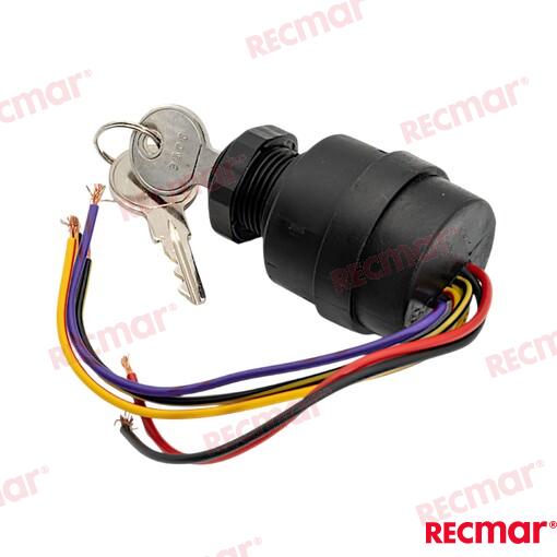 Llave Arranque 6T-3POS OMC (Ref. REC87-88107A5)
