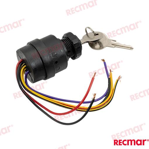 Llave Arranque 6T-3POS OMC (Ref. REC87-88107A5)