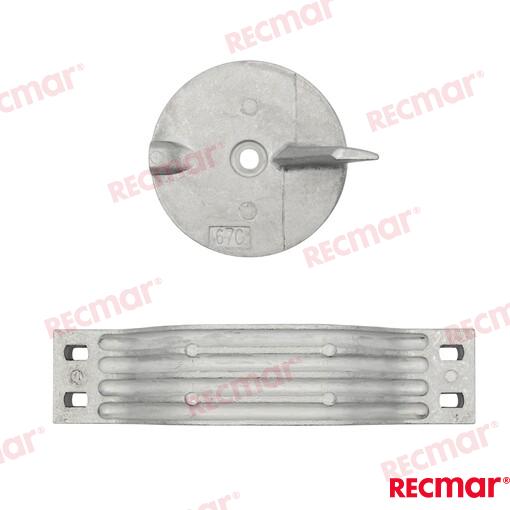 Kit Anodos A Trim Tab Aluminio Recmar (Ref. REC90798-1M708AL)