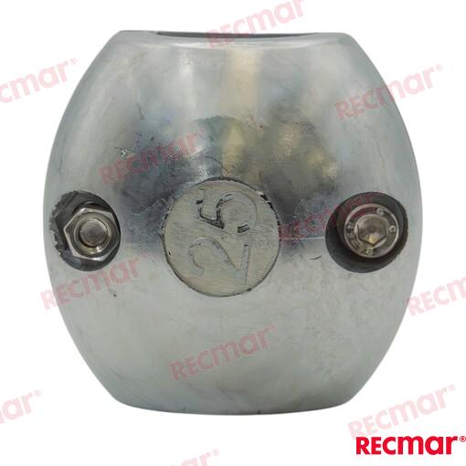 Collarin Eje 25mm. Std (zn) Recmar