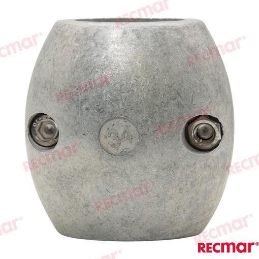 Collarin Eje 34mm. Std (zn) Recmar