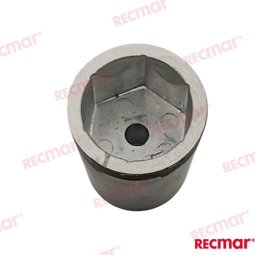 Anodo Radice Hex. Eje 45mm (al) Recmar