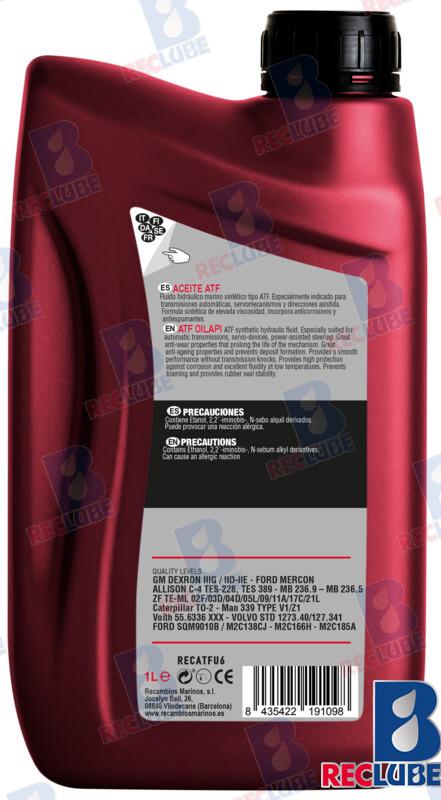 Aceite Atf Transmision Auto 1L X6 Mercruiser