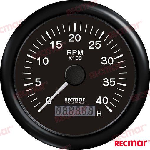 Cuentavueltas 1.0/10.0 - 0/4000 Rpm Negr Recmar