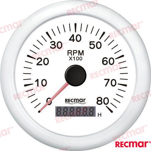 Cuentavueltas 1.0/10.0 - 0/8000 Rpm Blan Recmar