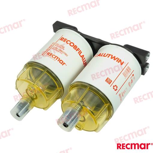 Filtro Combustible Doble Recmar (Ref. RECOBFILALUTWIN)