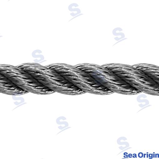 Amarre Retorcido Ø22MM 100M Gris Sea Origin