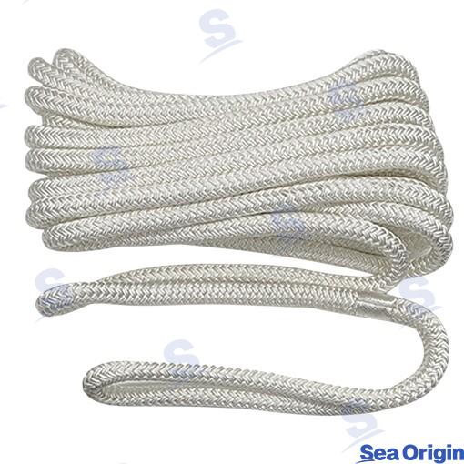 Cabo Trenzado Con Ojo Ø12MM 7M Blanco Sea Origin