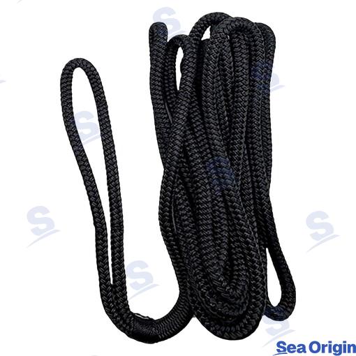 Cabo Trenzado Con Ojo Ø16MM 11M Negro Sea Origin