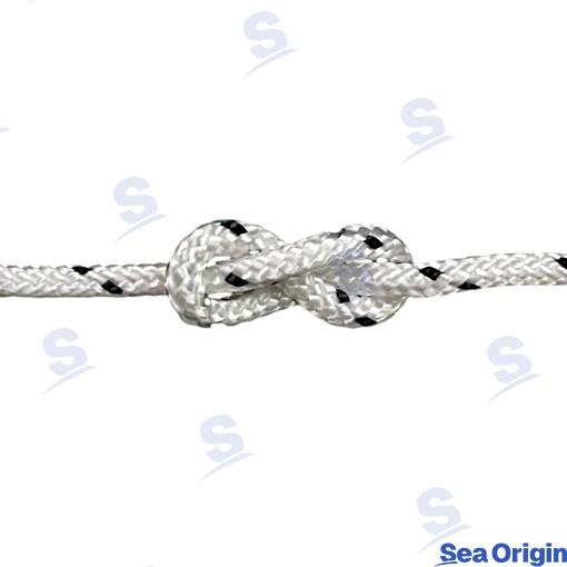 Cabo Ancla Trenz Blanco-negro Ø6MM 400M Sea Origin