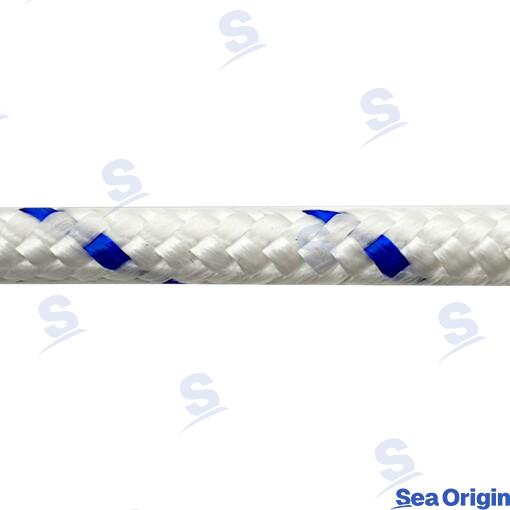Cabo Ancla Trenz Blanco-azul Ø12MM 200M Sea Origin