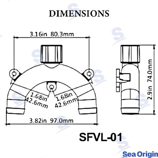 Valvula Antisifon 3/4 Sea Origin