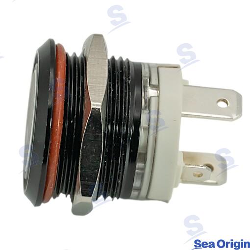Interruptor Alu Negro 20A (on)-off Azul Sea Origin