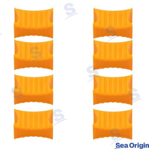 Kit Contrete Marca 10MM (8) Naranja Sea Origin