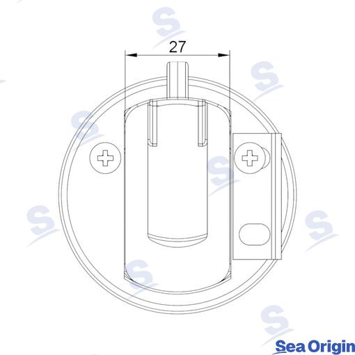 Tirador Pestillo SS316 Mini 44MM Sea Origin