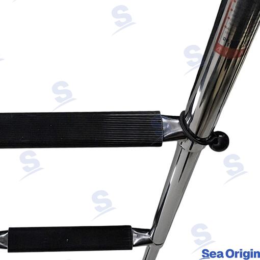 Escalera Telescópica 3 Peld Std Negra Sea Origin