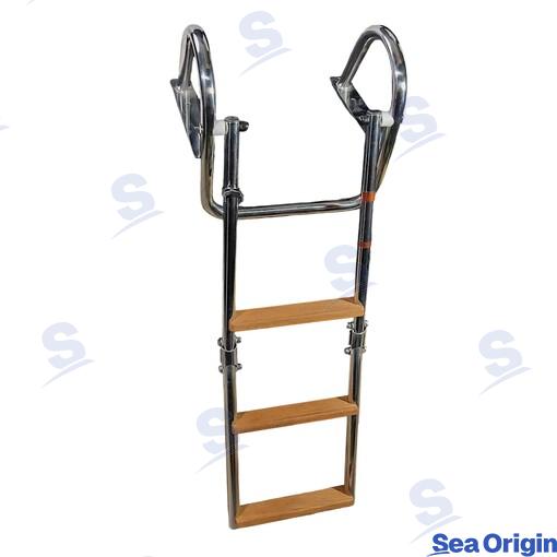 Escalera Plegable Reforzada 3 Peld Std Sea Origin
