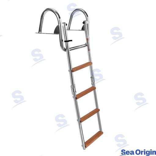 Escalera Plegable Reforzada 4 Peld Std Sea Origin
