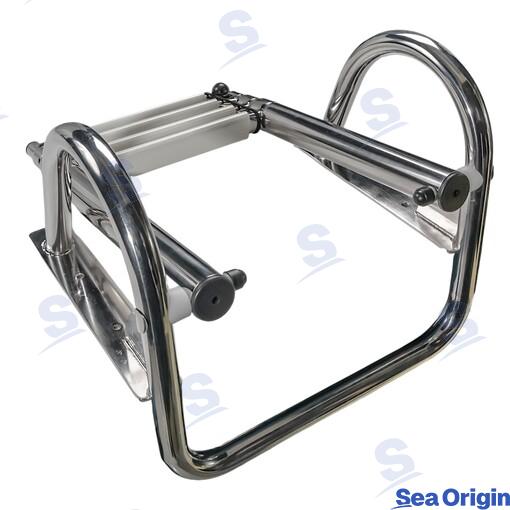 Escalera Telesc 3 Peldaños Con Asas Sea Origin
