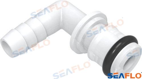 Codo C/o-ring 5/8" X 3/8" Barb Seaflo