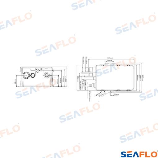 Bomba Ducha 750GPH 24V Seaflo