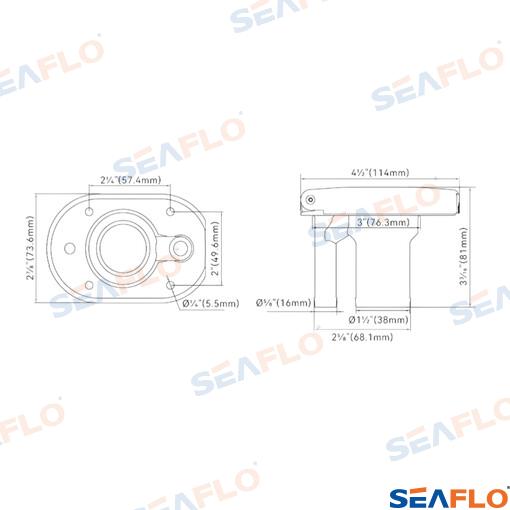 Toma Gas 38MM Seaflo (Ref. SFCG23805)