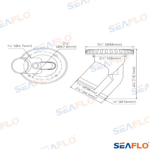 Toma Gas 38MM Seaflo (Ref. SFCG33806A)