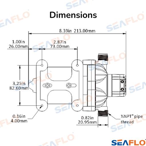 Bomba Presion 12V Serie 33 -11,6L Seaflo