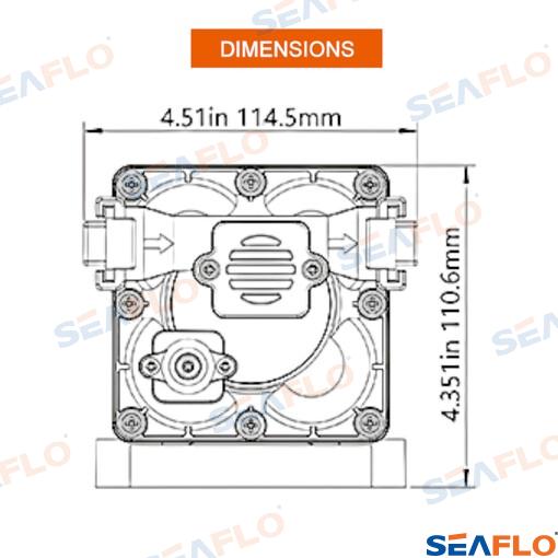 Bomba Qf 12V Seaflo (Ref. SFDP104005043T)