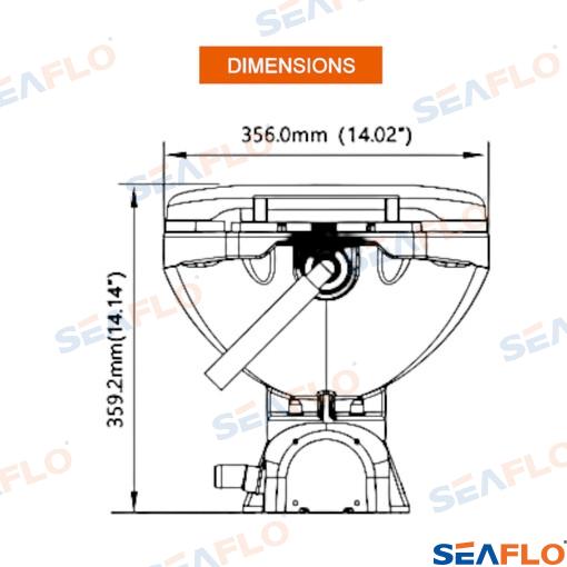 Wc Qf "regular" 12V Seaflo (Ref. SFMTE103R)