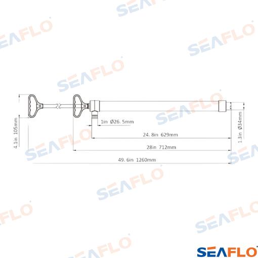 Bomba Pistón 1260MM Seaflo