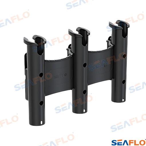 Soporte Portacañas Negro Triple Seaflo (Ref. SFRH04032B)