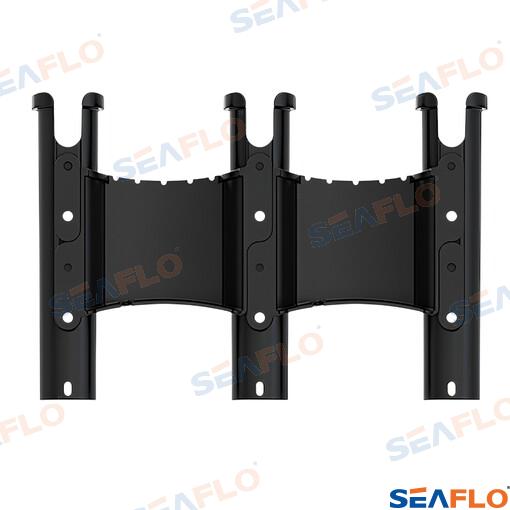 Soporte Portacañas Negro Triple Seaflo (Ref. SFRH04032B)