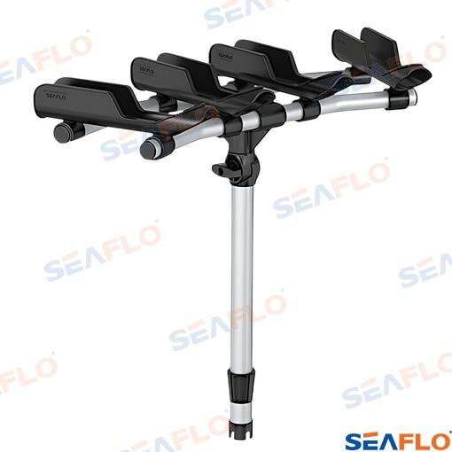 Soporte Portacañas Negro Cuadruple Seaflo