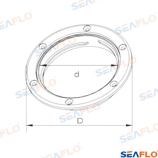 Tapa Registro 5" Blanco Seaflo