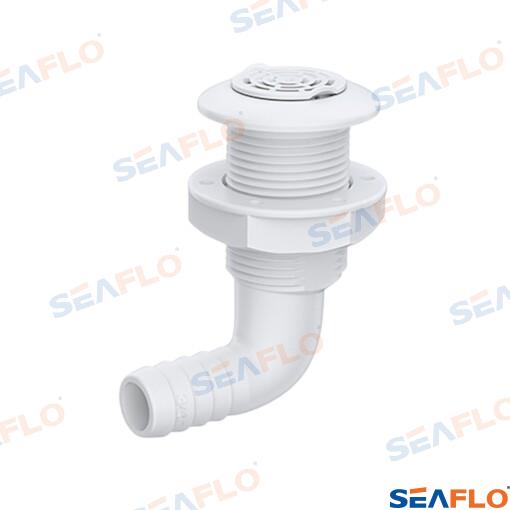 Pasacascos 90º Rejilla 5/8" Seaflo
