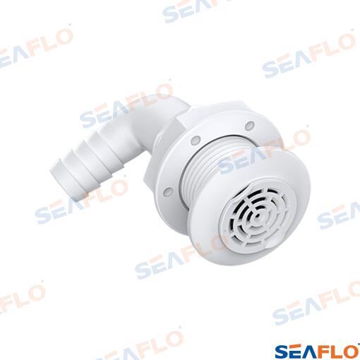 Pasacascos 90º Rejilla 1 1/8" Seaflo