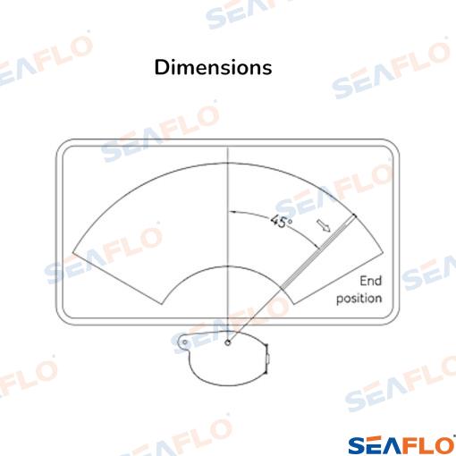 Motor Limpiaparabrisas 5NM 12V 64mm Seaflo
