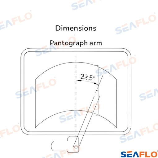 Motor Limpiaparabrisas 12NM 12V 43mm Seaflo