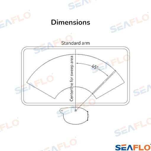 Motor Limpiaparabrisas 5NM 24V 64mm Seaflo