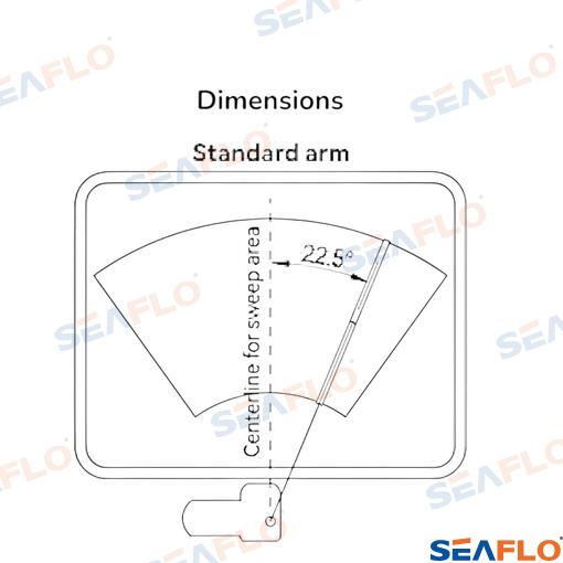 Motor Limpiaparabrisas 12NM 24V 68mm Seaflo
