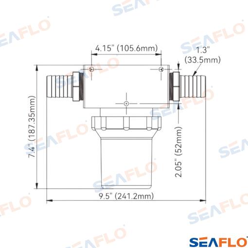 Filtro 1 1/4" 50µm Seaflo