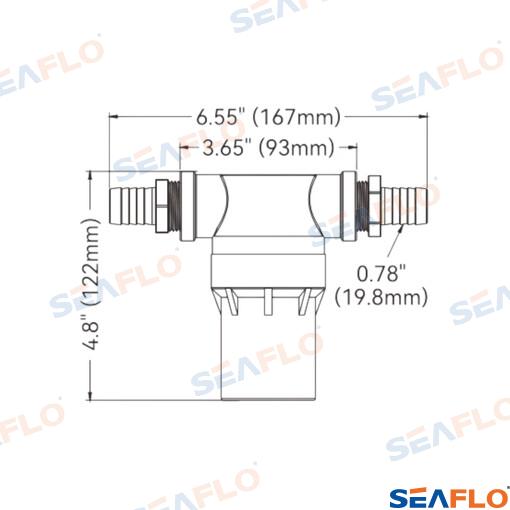 Filtro 1/2" 50µm Seaflo (Ref. SFWS50003)