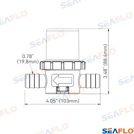 Filtro 3/4" 20µm Seaflo