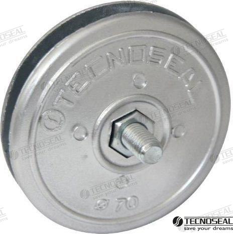 Anodo Disco Doble Zinc Ø 70MM Tecnoseal