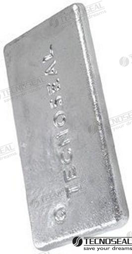 Anodo Caldaia Alu 300X150X26MM H.C125 Tecnoseal